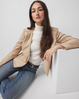 Faux Leather Moto Jacket | White House Black Market